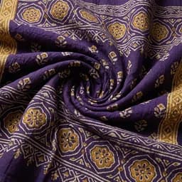 Ajrakh fabric swatch