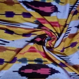 Ikat fabric swatch